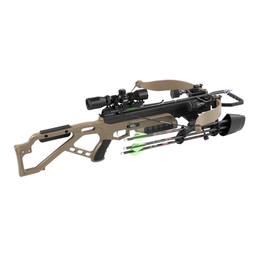 Excalibur Micro Extreme Crossbow, Micro Extreme Package, compact powerful hunting crossbow, performance reliability, small maneuverable package, balance speed safety durability, hunting in tight blinds, tree stands hunting, spot-and-stalk scenarios, 360 feet per second FPS, lethal energy, clean ethical harvest, Excalibur legendary craftsmanship, High Output Limbs, virtually bulletproof, withstand harsh conditions, consistent performance, long-lasting durability, integrated Ceasefire technology, prevents accidental firing, arrow properly loaded, extra layer of protection, reducing risk of accidental discharge, enhanced user safety, lightweight design 6.4 pounds bare, compact 31.5 inch length, easy maneuverability tight spaces, dense cover hunting, power stroke 14.25 inches, optimized energy transfer, consistent accuracy power, Deadzone Scope, 30mm Scope Rings, sharp targeting, R.E.D.S. Suppressors, reduce noise vibration, stealthy shots, 4-Arrow Quiver, Quill 16.5 Arrows, 100 gr Field Points, reliable performance, Rope Cocking Aid, easier cocking, Ceasefire Decocking Aid, safe de-cocking, perfect choice hunters, exceptional safety features, reliable performance, versatile hunting tool, where to buy Excalibur Micro Extreme, Micro Extreme price, best stores to buy Excalibur, buy crossbow online, Micro Extreme cost.