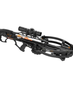 Ravin R29X Crossbow Package, R29X Black, compact power, silent cocking, precision control, crossbow innovation, fully integrated Silent Cocking System, incredible speed, compact maneuverable frame, 450 feet per second, 29 inches length, tight hunting environments, HeliCoil Technology, consistent arrow flight, unparalleled accuracy, ergonomic fore grip, comfortable shouldering, fast target acquisition, excellent control, confidence in every shot, narrow 6 inch axle-to-axle, cocked width, easy movement, dense woods, tight spaces, wider 10.5 inch width uncocked, aids stability, premium features, convenience performance, 100-yard illuminated scope, sharp aiming low-light conditions, built-in cocking mechanism, effortless string tensioning, anti-dry fire auto safety system, protect shooter equipment, removable draw handle, quiver with mounting bracket, three Ravin .003 carbon arrows, field tips, 400 grains, lethal penetration, 180 ft-lbs kinetic energy, 12 lbs draw weight, lightweight 6.75 lbs, extreme portability, top choice hunters, seeking power precision stealth, elevate hunting game, elite crossbow, where to buy Ravin R29X, R29X price, best stores to buy Ravin, buy crossbow online, R29X cost.