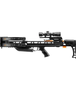 Mission SUB-1 XR Crossbow, SUB-1 XR Pro Kit, precision stealth control, serious hunters, exceptional accuracy, ease of handling, Benchmark Fire Control technology, match-grade trigger, ultra-smooth crisp pull, consistent shot placement, maximum accuracy, stalking game, shooting targets, user convenience, easy load bolt retention arm, securely holds bolts, quick safe loading, tight awkward positions, reducing downtime, successful shot, safety enhanced, built-in de-cocking button, safely release tension, without firing arrow, protecting hunter surroundings, comfort control optimized, precision adjustable stock, ergonomic pistol grip, balanced customized fit, reduces fatigue, extended use, maintain steadiness, long hours field, high-quality Hawke Pro Scope, clear target acquisition, rope cocker, effortless quiet cocking, 3-bolt quiver, fast reloads, 19 inch Mission bolts, field points, lethal performance, rail lube, smooth string and rail, reliable stealthy highly accurate crossbow package, seasoned hunters, beginners, upgrading hunting arsenal, where to buy Mission SUB-1 XR, Mission SUB-1 XR price, best stores to buy Mission, buy crossbow online, SUB-1 XR cost.